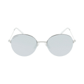 Balenciaga Round-Frame Metal Sunglasses — Silver