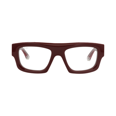 Gucci Square-Frame Recycled Acetate Sunglasses — Red