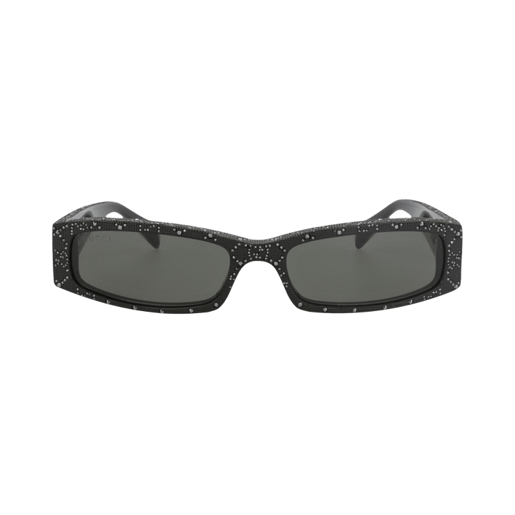 Gucci Square-Frame Recycled Acetate Sunglasses — Black