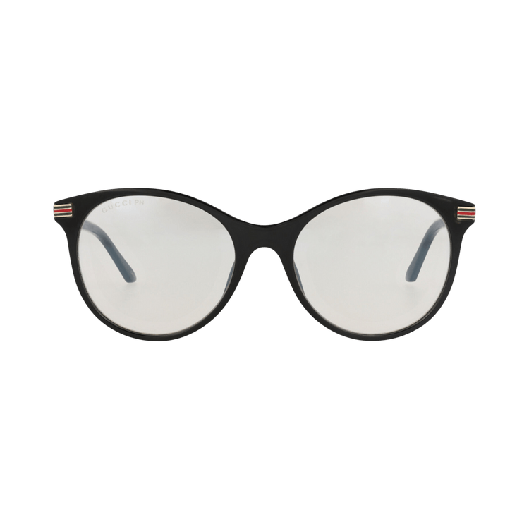 Gucci Round-Frame Recycled Acetate Sunglasses — Black