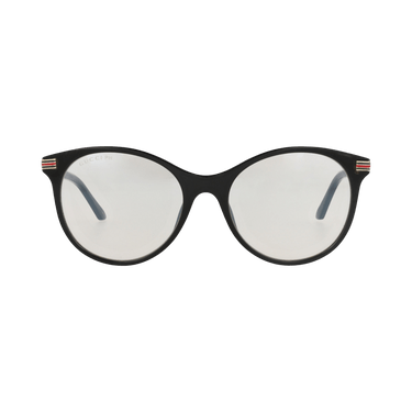 Gucci Round-Frame Recycled Acetate Sunglasses — Black