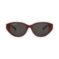 Balenciaga Round-Frame Acetate Sunglasses — Red