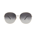 Gucci Round-Frame Metal Sunglasses — Gold