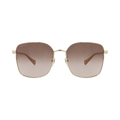 Gucci Square-Frame Metal Sunglasses — Gold