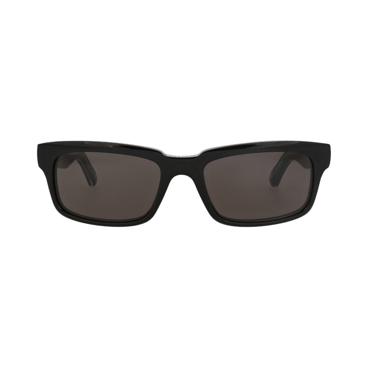 Balenciaga Square-Frame Recycled Acetate Sunglasses — Black