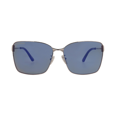Balenciaga Square-Frame Metal Sunglasses — Silver