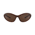 Balenciaga Shield-Frame Bio Injection Sunglasses — Brown