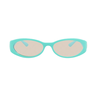 Gucci Round-Frame Injection Sunglasses — Blue
