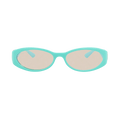 Gucci Round-Frame Injection Sunglasses — Blue