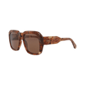 Chloé Square-Frame Recycled Acetate Sunglasses — Brown