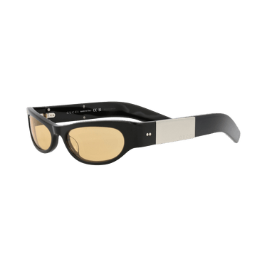 Gucci Cat Eye-Frame Recycled Acetate Sunglasses — Black