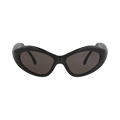Balenciaga Cat Eye-Frame Bio-Injection Sunglasses — Black