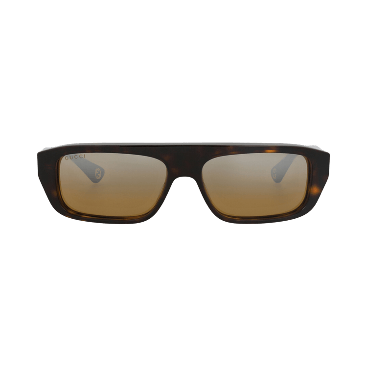 Gucci Square-Frame Recycled Acetate Sunglasses — Brown