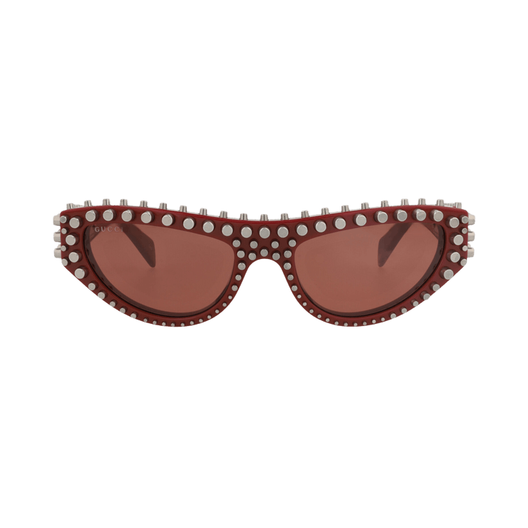 Gucci Cat Eye-Frame Recycled Acetate Sunglasses — Red