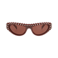 Gucci Cat Eye-Frame Recycled Acetate Sunglasses — Red