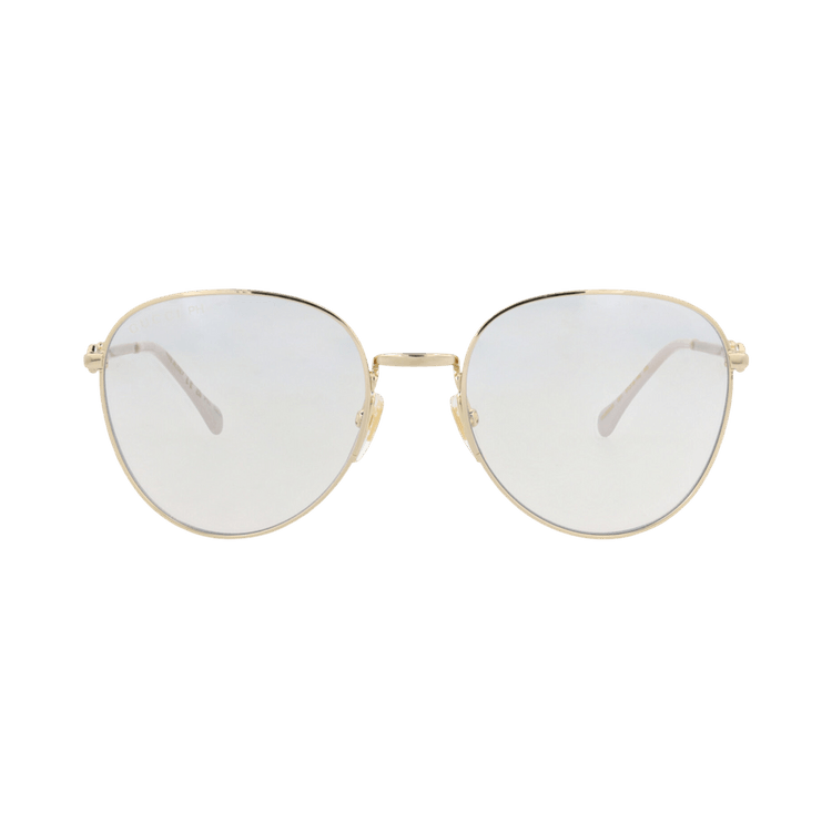 Gucci Round-Frame Metal Sunglasses — Gold