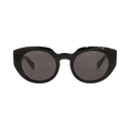 Chloé Round-Frame Recycled Acetate Sunglasses — Black