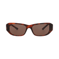 Balenciaga Square-Frame Recycled Acetate Sunglasses — Brown