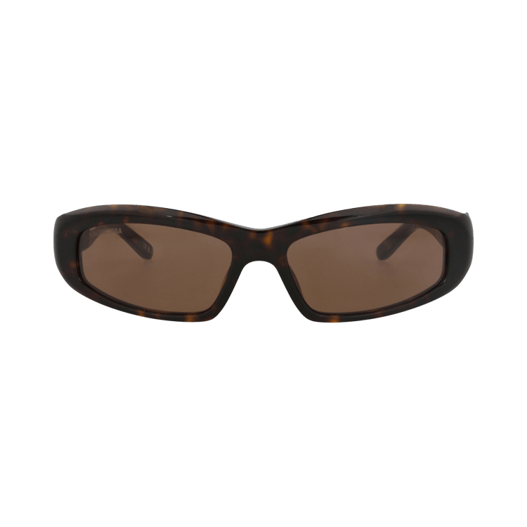 Balenciaga Square-Frame Recycled Acetate Sunglasses — Brown