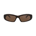 Balenciaga Square-Frame Recycled Acetate Sunglasses — Brown
