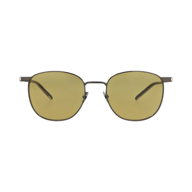 Saint Laurent Round-Frame Metal Sunglasses — Silver