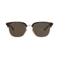 Gucci Square-Frame Metal Sunglasses — Gold