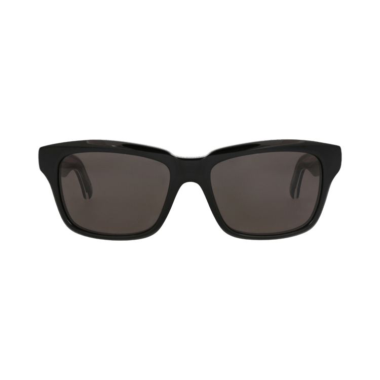 Balenciaga Square-Frame Recycled Acetate Sunglasses — Black