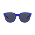 Balenciaga Round-Frame Acetate Sunglasses — Blue