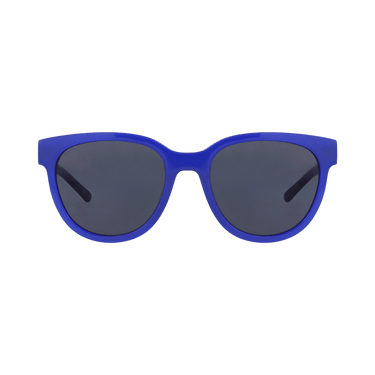 Balenciaga Round-Frame Acetate Sunglasses — Blue