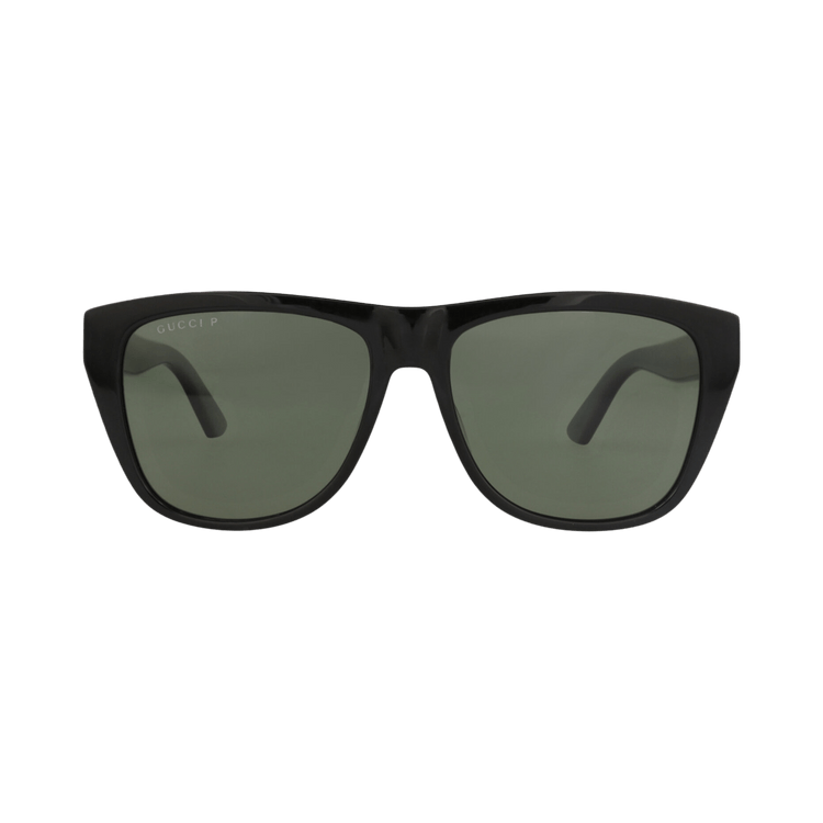Gucci Square-Frame Acetate Sunglasses — Black