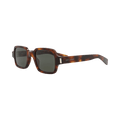 Saint Laurent Square-Frame Recycled Acetate Sunglasses — Brown