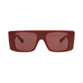 Gucci Square-Frame Recycled Acetate Sunglasses — Red