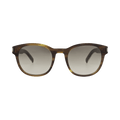 Saint Laurent Round-Frame Recycled Acetate Sunglasses — Brown