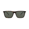 Saint Laurent Square-Frame Recycled Acetate Sunglasses — Brown