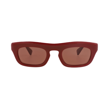 Gucci Square-Frame Recycled Acetate Sunglasses — Red