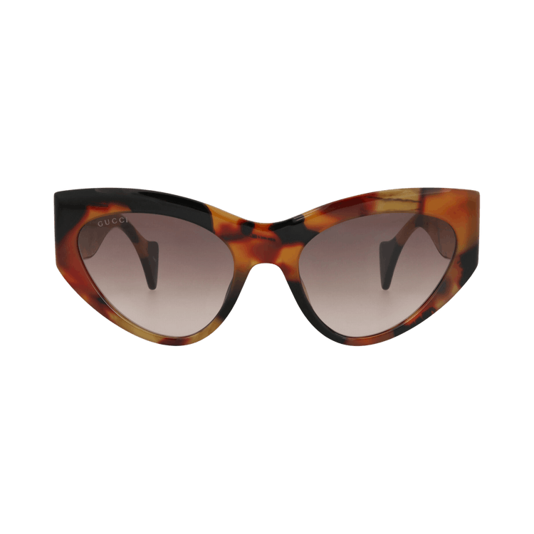 Gucci Cat Eye-Frame Recycled Acetate Sunglasses — Brown