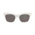 Balenciaga Cat Eye-Frame Acetate Sunglasses — White