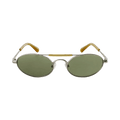 Dries Van Noten x Linda Farrow Oval Lenses Sunglasses — Silver