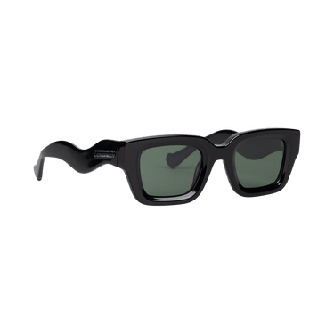 Charles Jeffrey Loverboy Topsy Turvy Sunglasses — Black