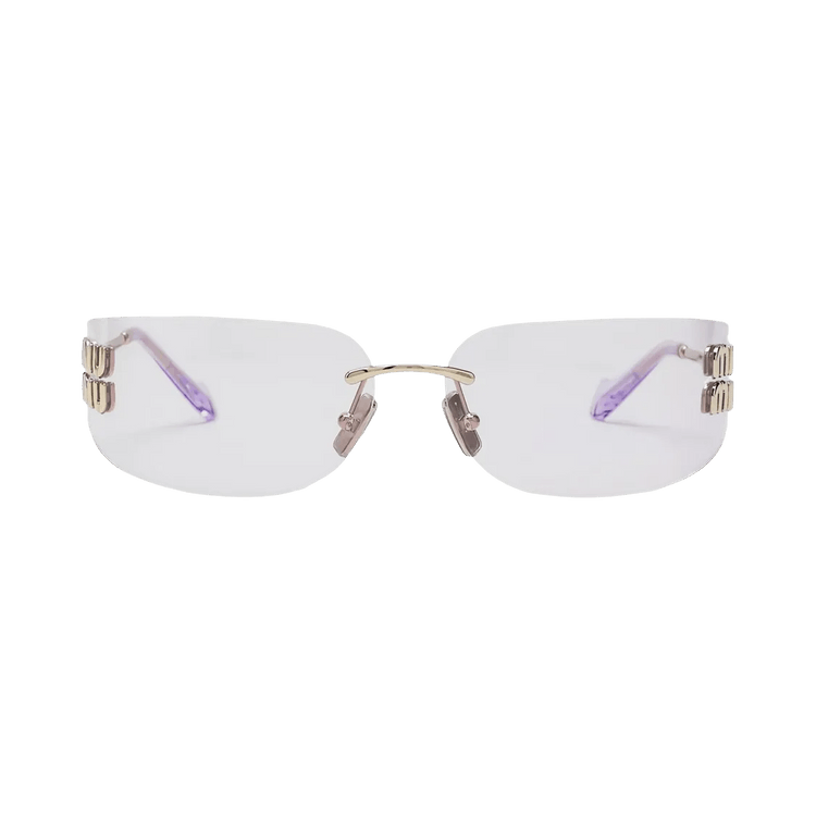 Miu Miu Frameless Sunglasses — Purple