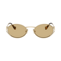 Miu Miu Logo Sunglasses — Gold