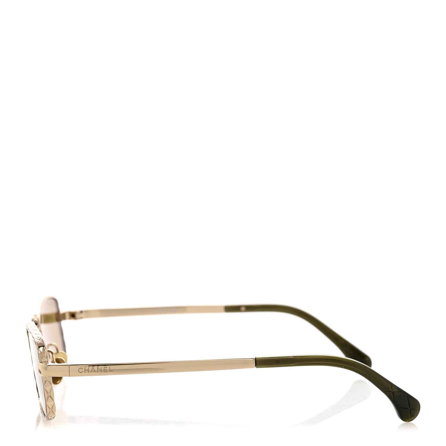 Chanel Rectangle Sunglasses — Green