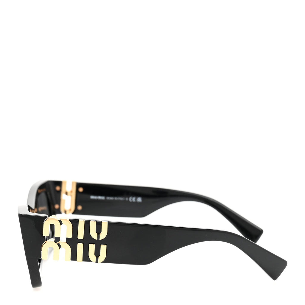 Miu Miu Rectangle Sunglasses — Black SMU 09W