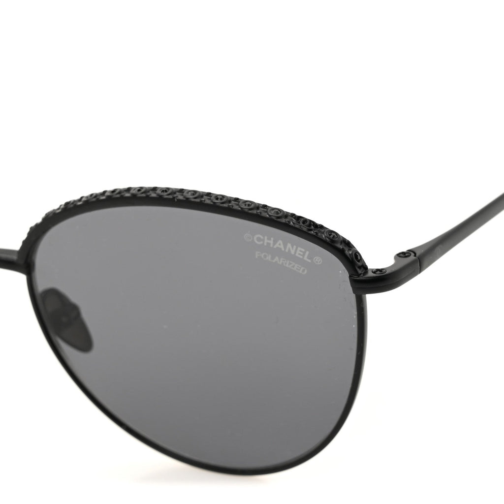 Chanel Cat-Eye Sunglasses — Crystal 4258-B
