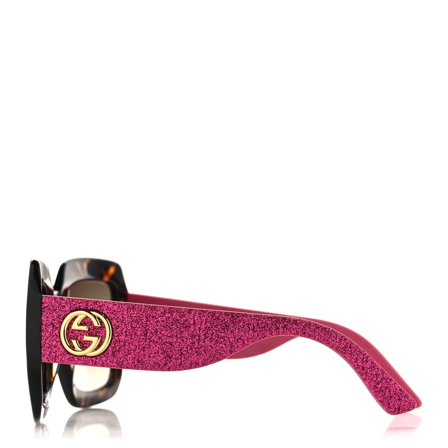 Gucci Square Sunglasses — Pink GG0102S
