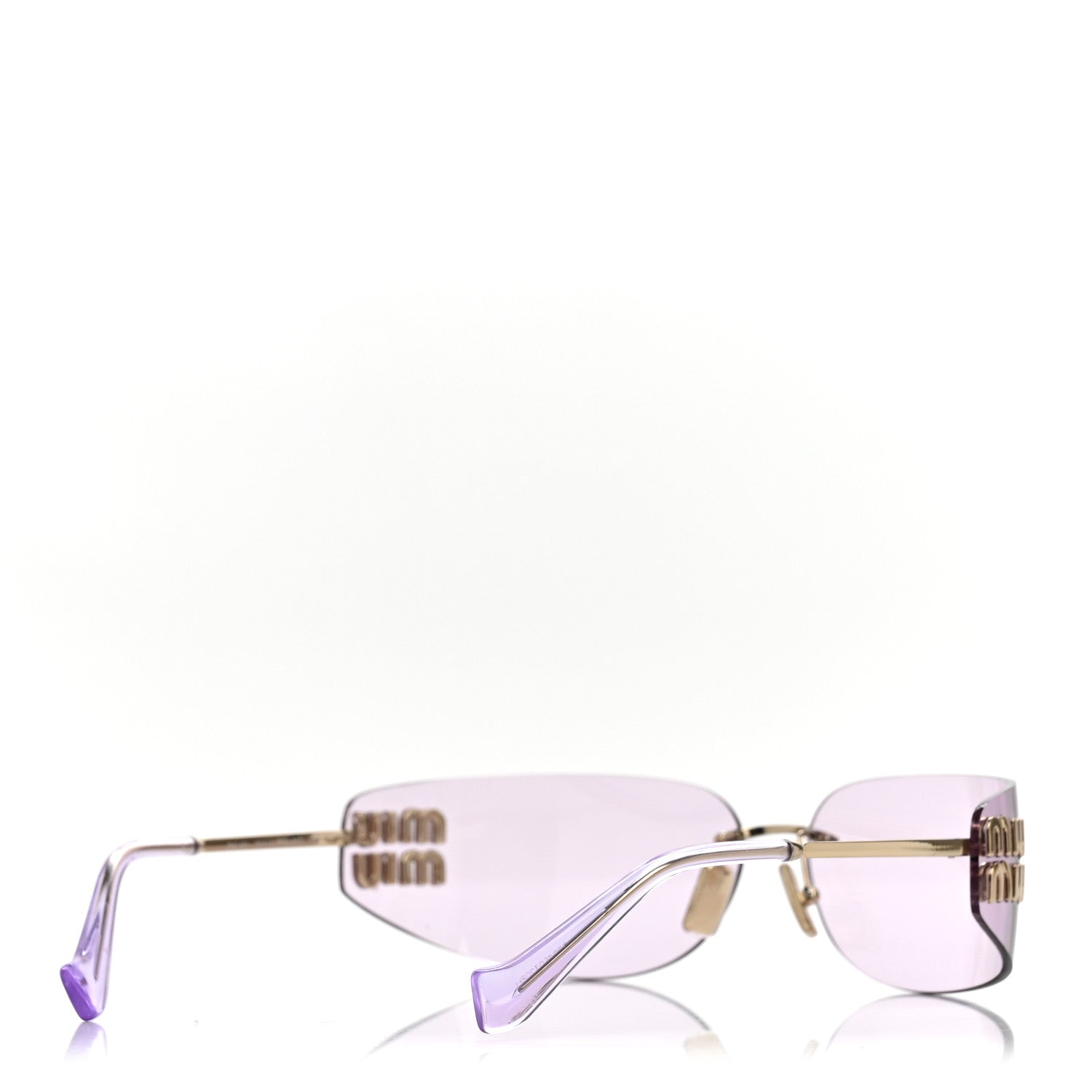 Miu Miu Square Sunglasses — Purple