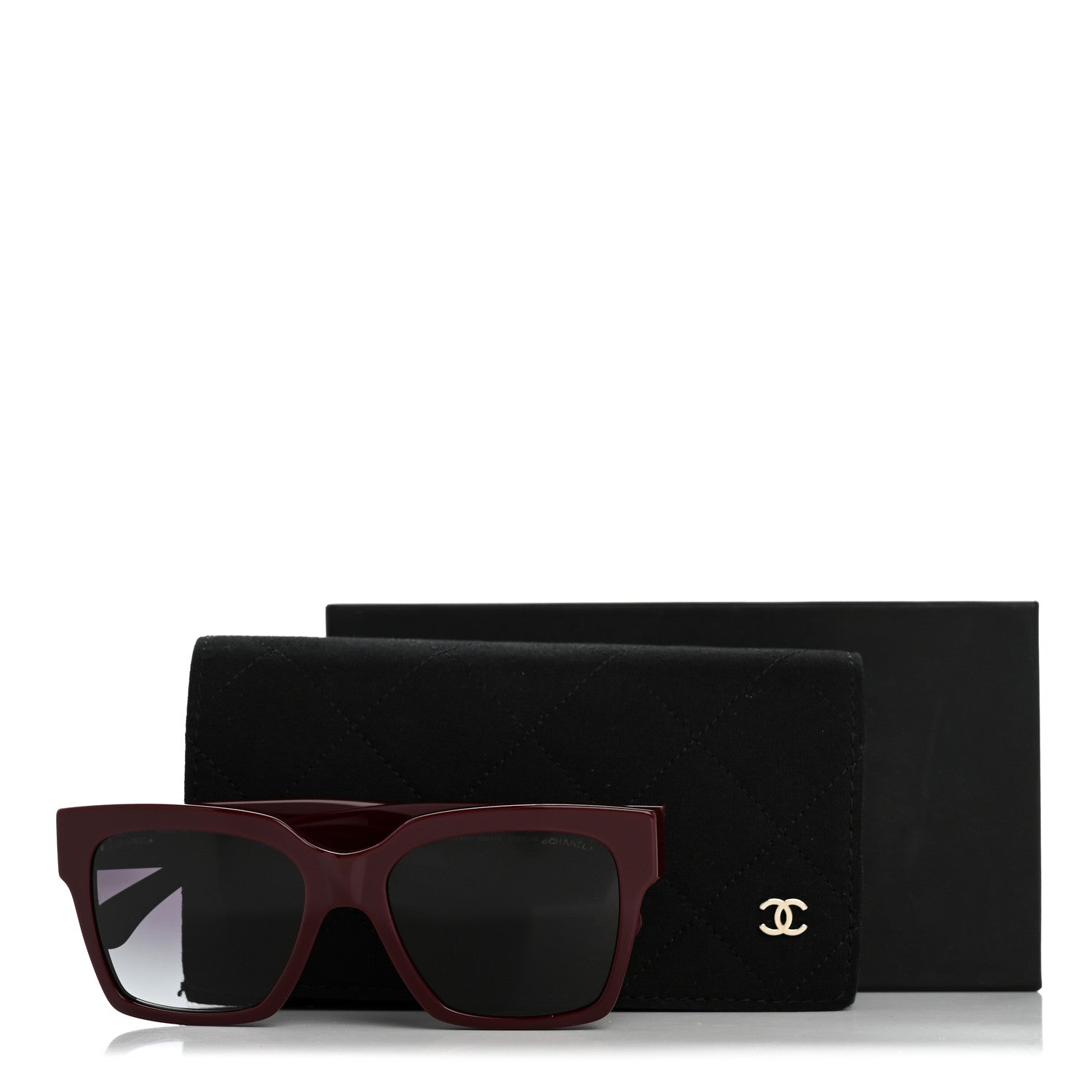 Chanel Butterfly Sunglasses — Burgundy 5557-A