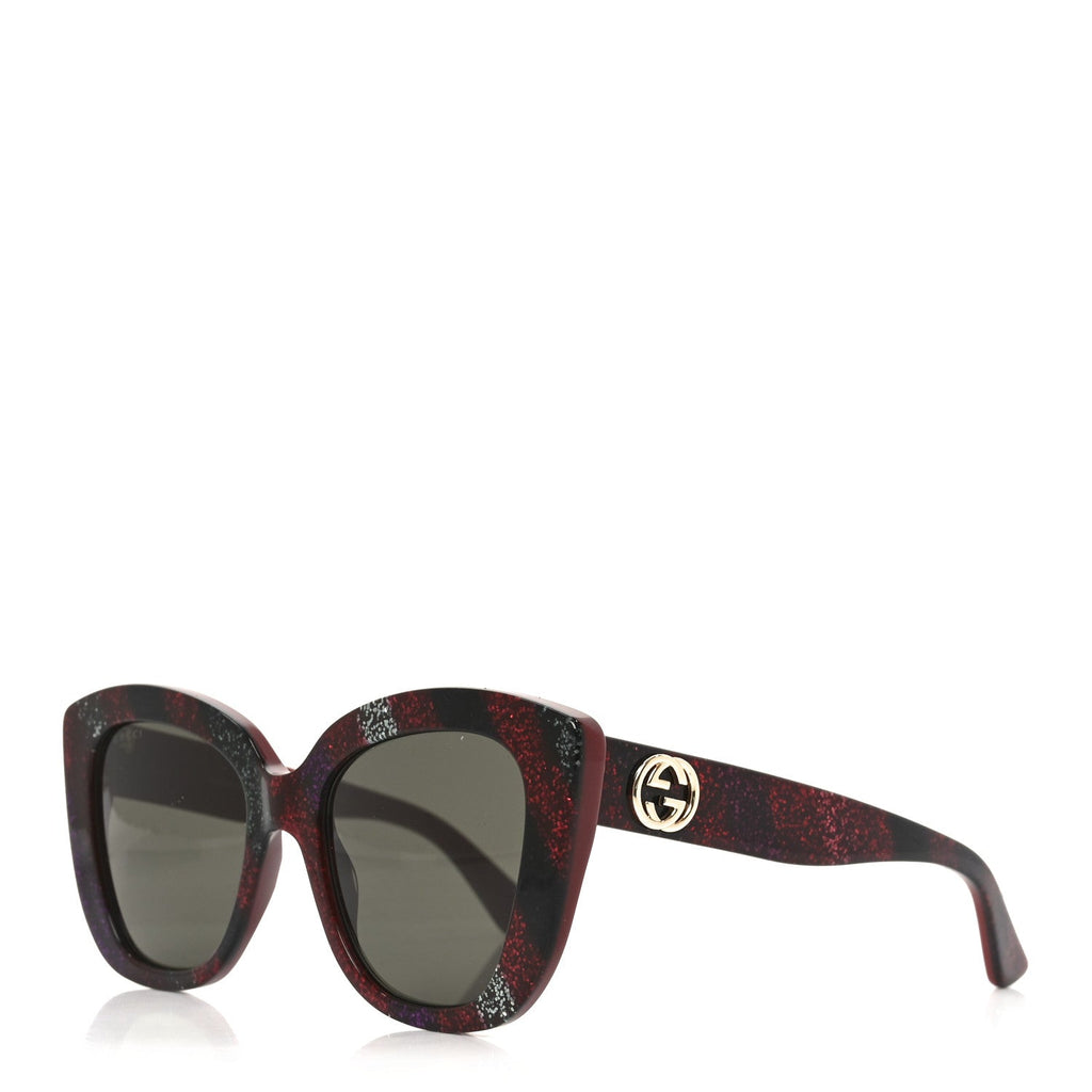 Gucci Square Sunglasses — Red GG0327S