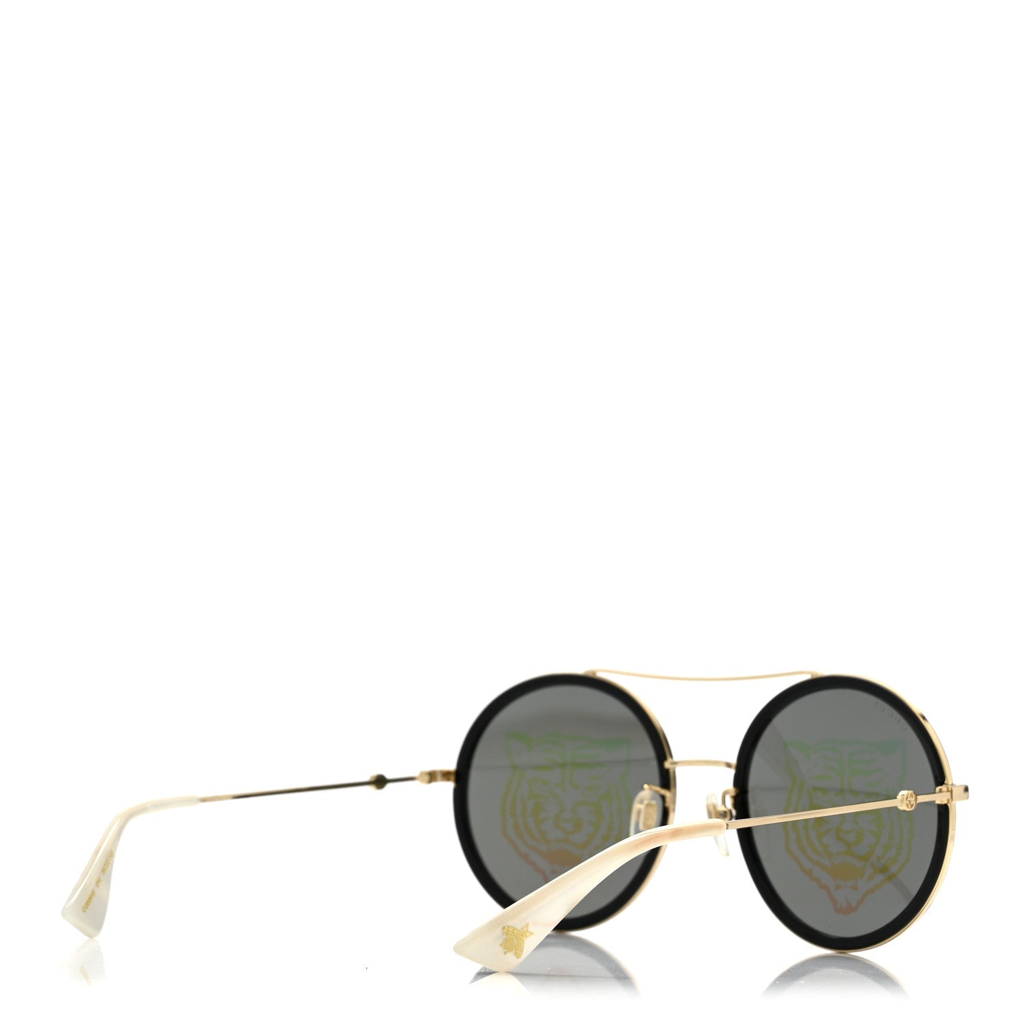 Gucci Round Sunglasses — Gold GG0061S