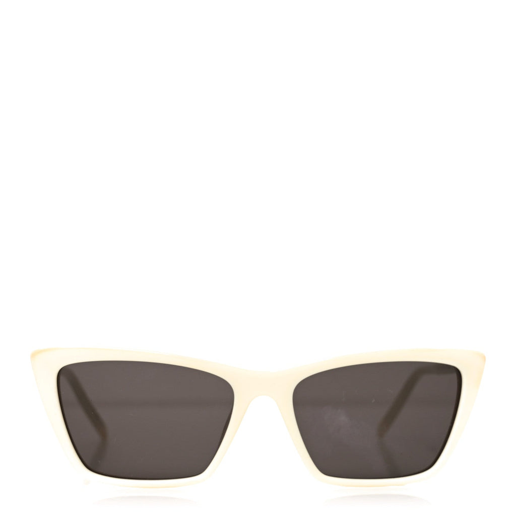Saint Laurent Cat-Eye Sunglasses — Ivory SL 737